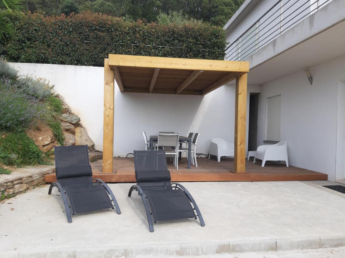 T2 Calme Avec Vue Mer Et Borne De Recharge Sur Demande Bastia  Exteriér fotografie